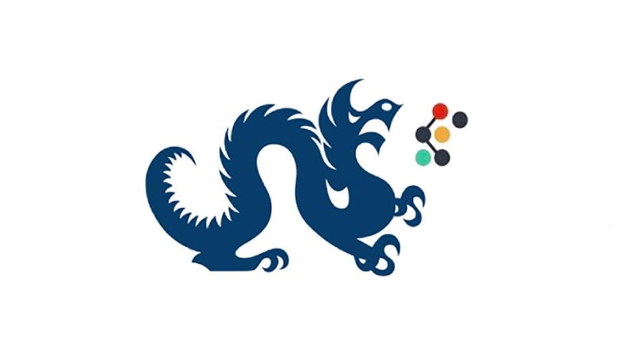 White background with a navy Drexel dragon logo and the Noevolution logo