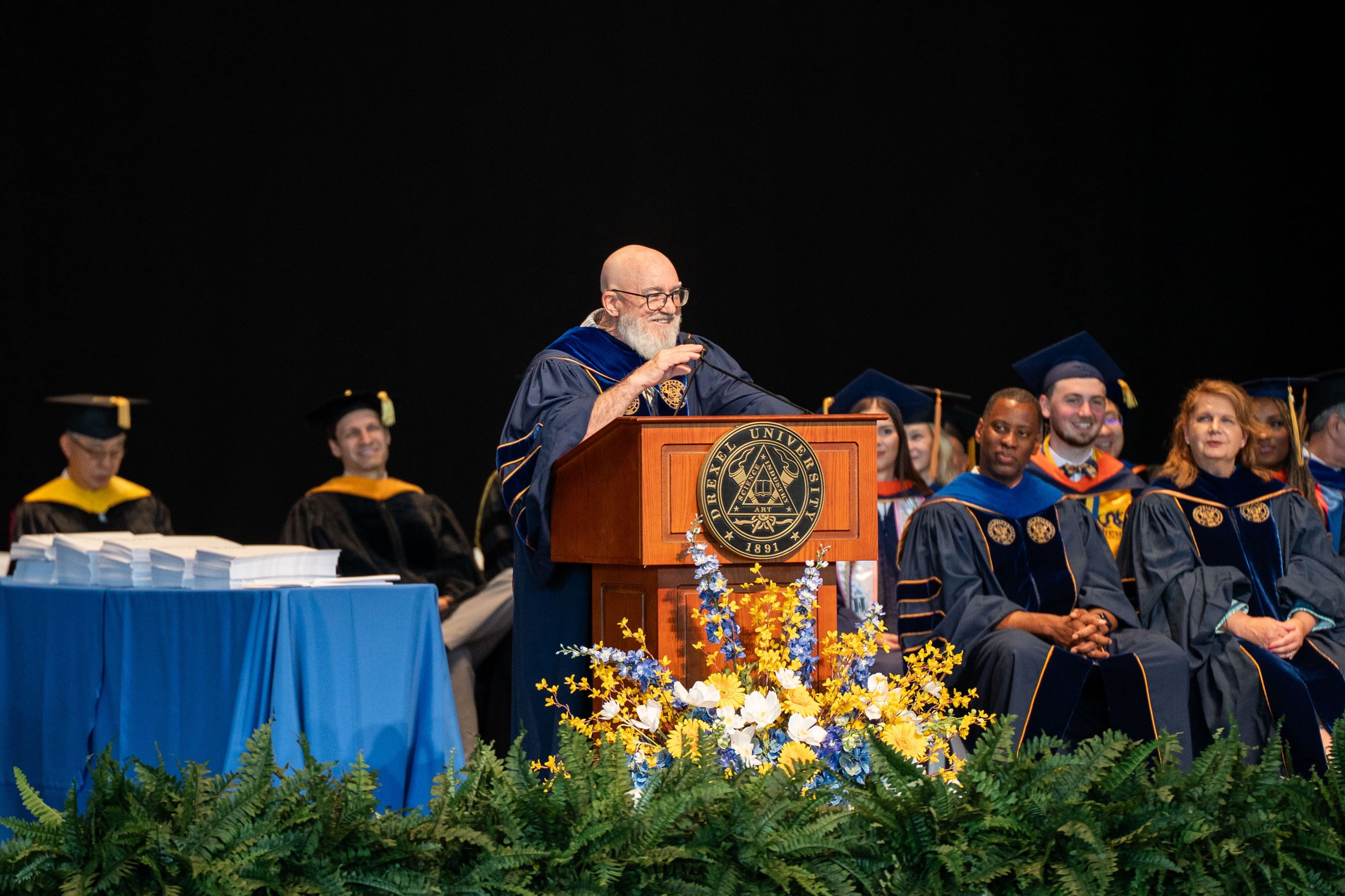 Howley at COE graduation