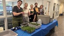 ARC staff with plants