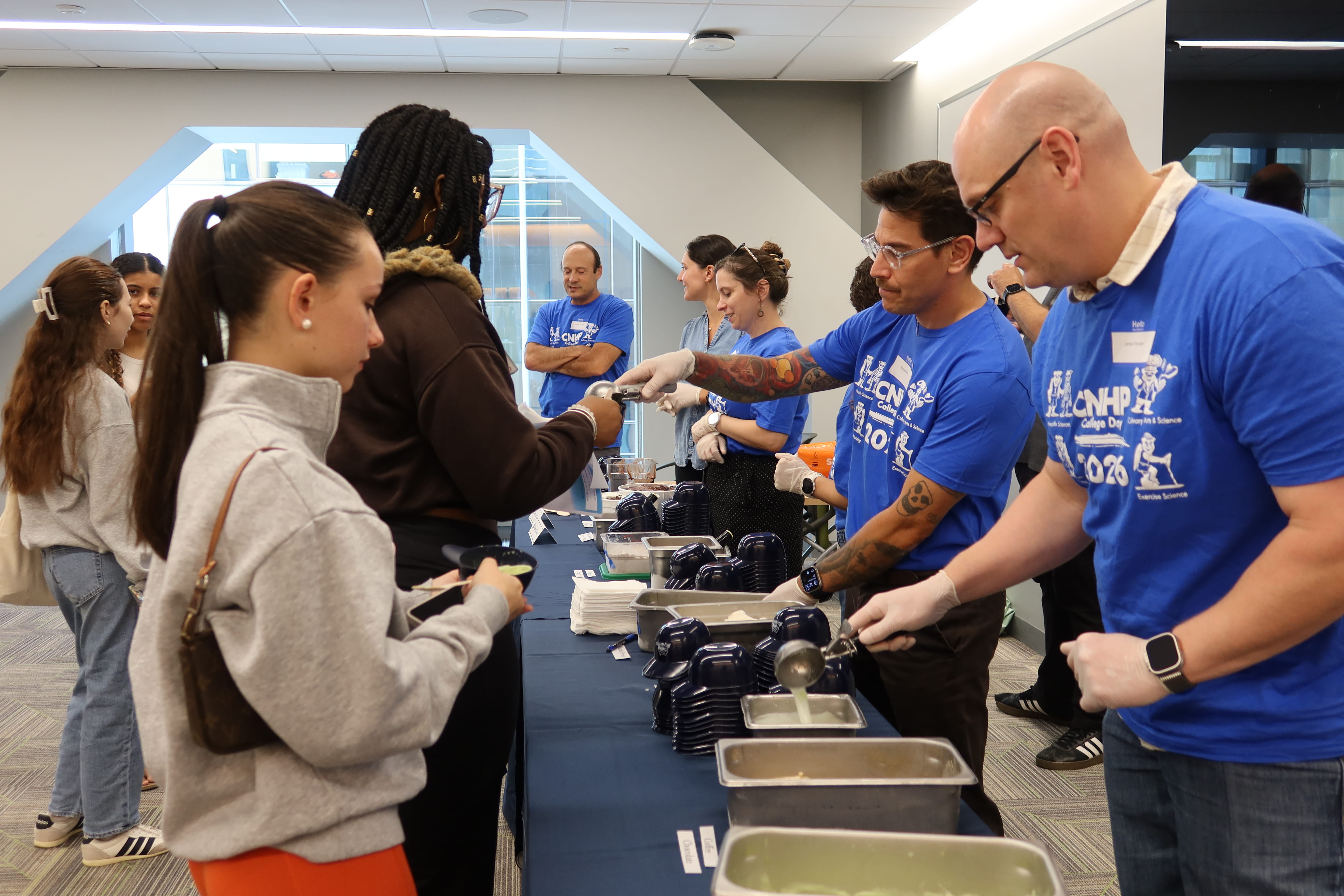 CNHP students get hand made ice cream