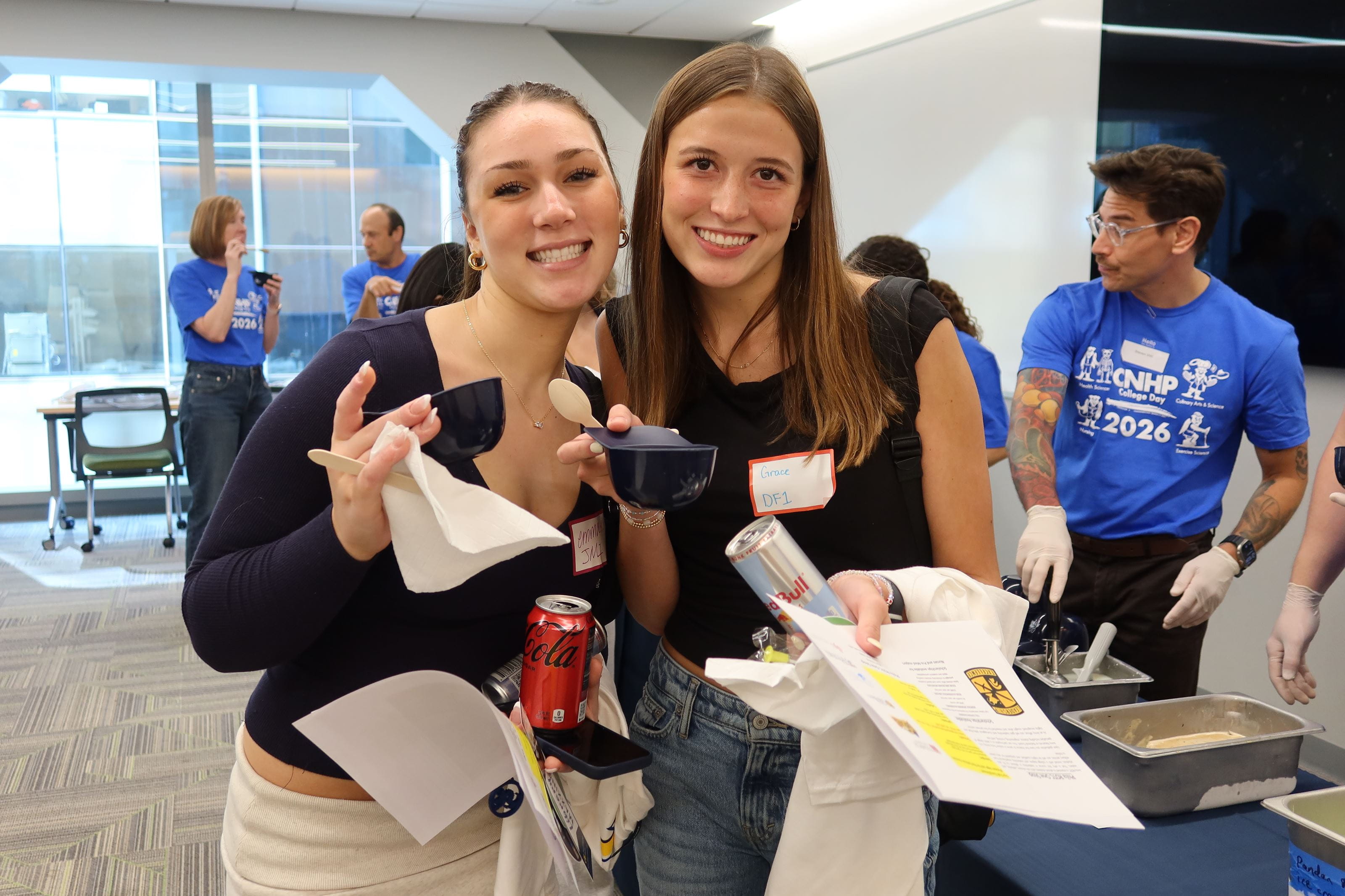 CNHP students pose with ice cream