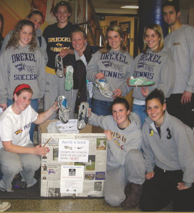 Drexel Student Athletes to Lead University’s Earth Day Efforts with Old Sneaker Tossing