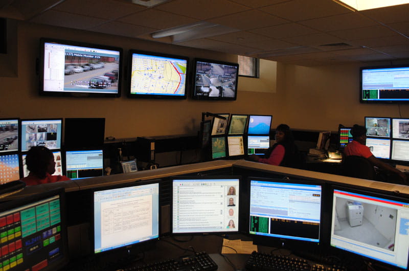 Image of the Drexel Department of Public Safety Communications Center  