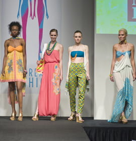 A student's swimwear collection was featured in last year's show