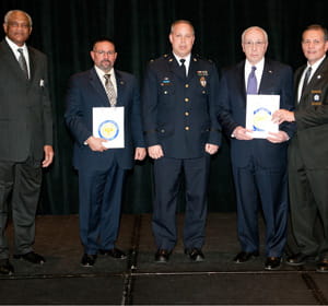 Drexel Police and Public Safety representatives accept CALEA recognition on University's behalf