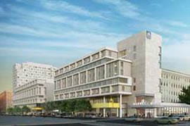 An artist's rendering of the Chestnut Street building project at Drexel Unviersity