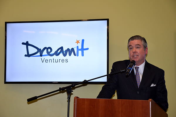 Fry at DreamIt Ventures announcement on Dec. 11, 2013