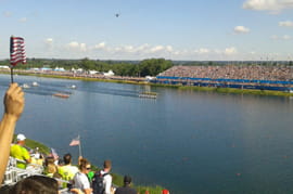 Olympic rowing scene