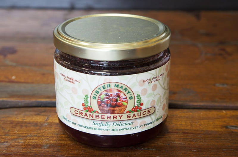 Drexel students will help Project HOME make and jar “Sister Mary’s Sinfully Delicious Cranberry Sauce.” 