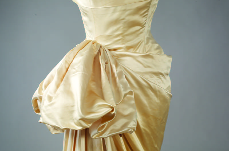 Prince Tirtoff-Romanoff, evening gown, circa 1952, USA, Gift of Mrs. Arthur E. Pew. One of about 50 items planned for a retrospective exhibit next fall, made possible by a generous gift from the Richard C. von Hess Foundation. Photograph by Will Brown. 
