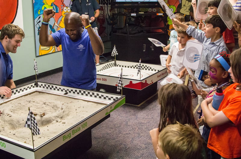 Roach racing is one of the big draws of Bug Fest. Photo by Meredith Dolan/ANS.