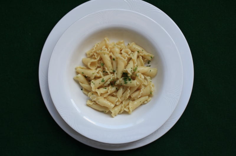 The pasta dish used in Jacob Lahne's study.