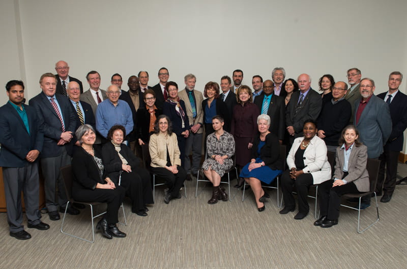 Group photo of the honorees at the third annual Celebrating Drexel Authors event. By Jaci Downs Photography.