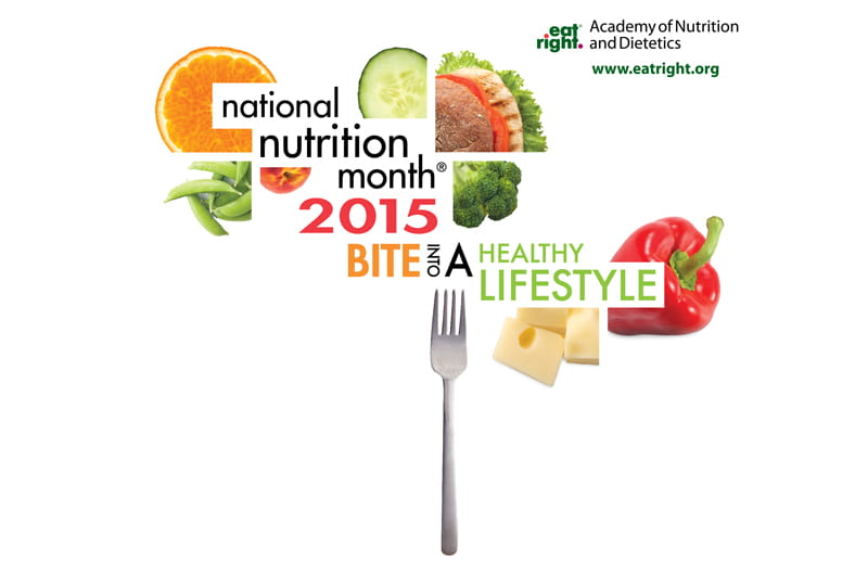 National Nutrition Month 2015 logo.