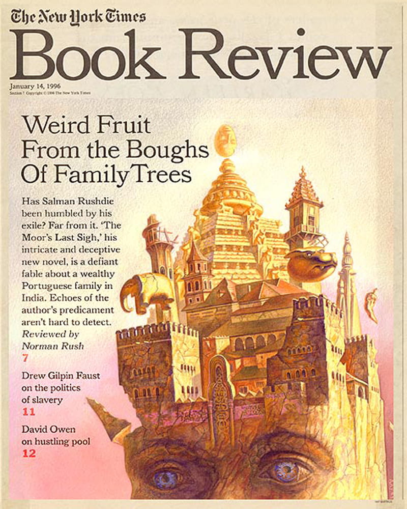 One of Bartkus' cover illustrations for the New York Times Book Review.