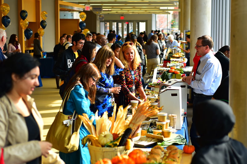 The crowd at Drexel's annual Food Day.