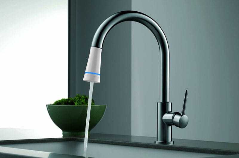 White and Zerban's "Smart Faucet" purifies and conserves water.