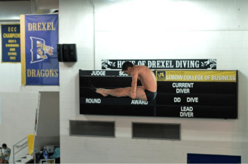 Drexel swimming and diving junior standout David Sanchez was named the Colonial Athletic Association Diver of the Year.