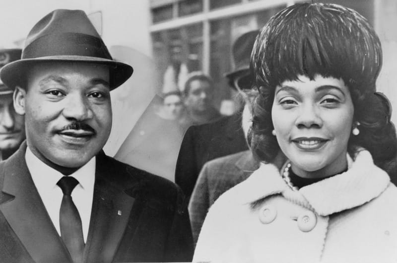 Martin Luther King, Jr. and Coretta Scott King.