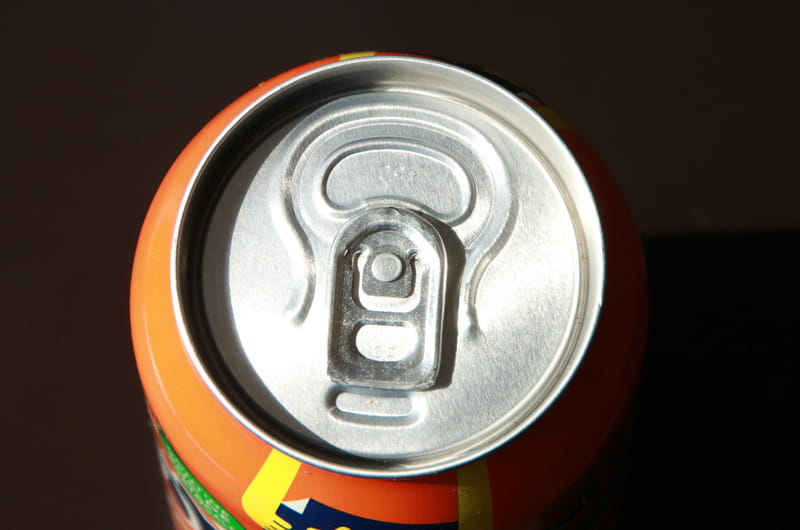 The top of a soda can