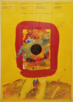 8th International Poster Biennale, Waldemar Swierzy, 1980, Frank Collection.