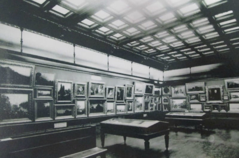 A photograph of the Anthony J. Drexel Picture Gallery after it opened in the early 1900s.