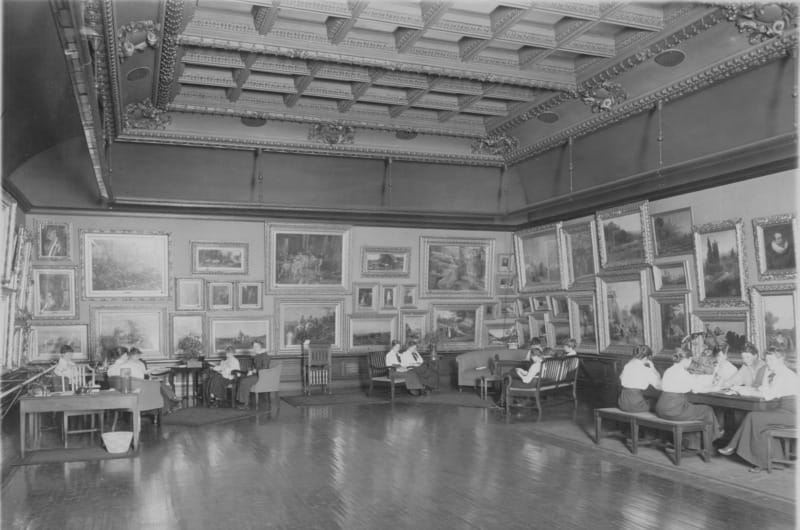 The A. J. Drexel Picture Gallery in an undated photo. Photo courtesy The Drexel Collection.