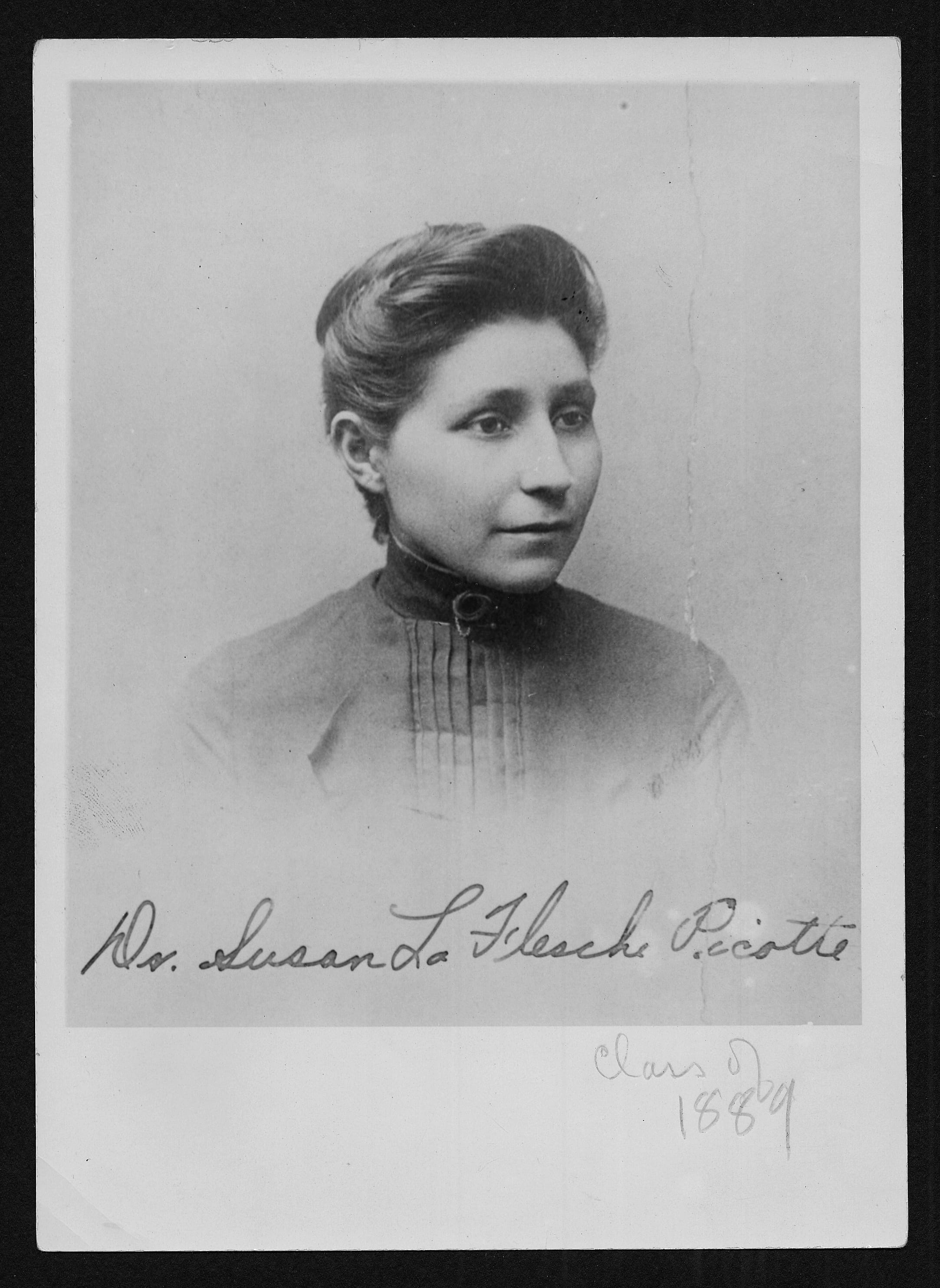 Portrait of Susan La Flesche Picotte, who graduated from the Woman's Medical College of Pennsylvania in 1889. Photo courtesy Legacy Center Archives, Drexel College of Medicine. 