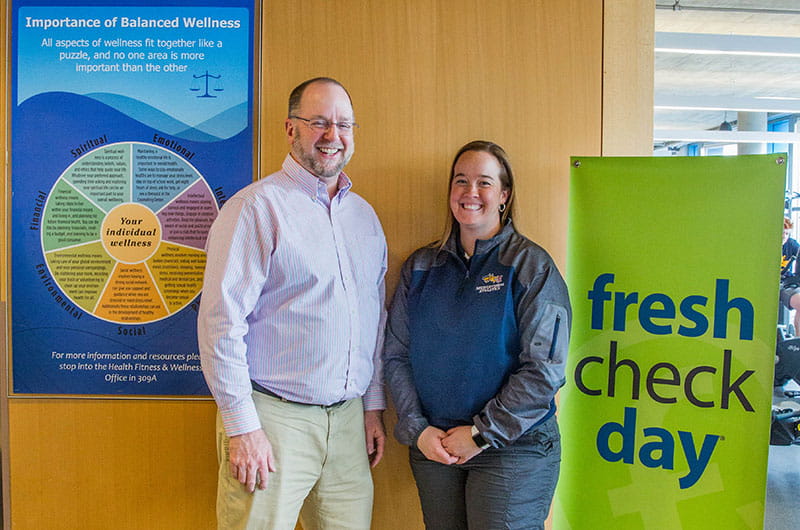 Laura Sherbondy and Paul Furtaw coordinated Drexel's first Fresh Check Day