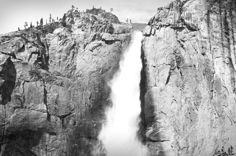 "Upper Yosemite Fall" (1892) by William Henry Jackson.