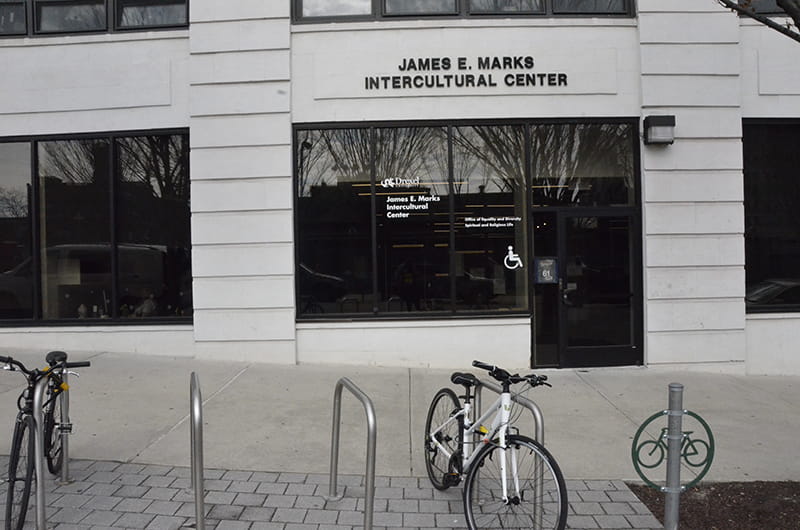 The exterior of the James E. Marks Intercultural Center.