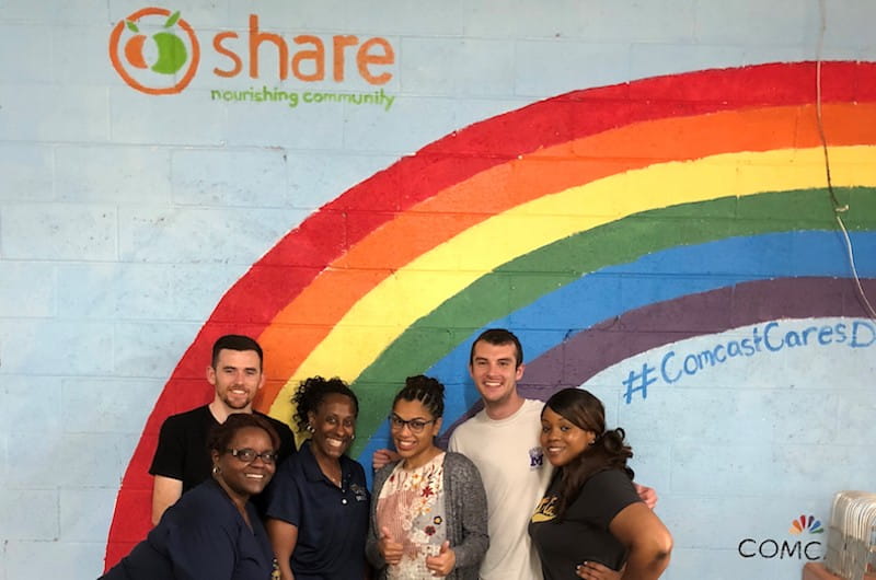These Drexel Dragons volunteered at Share earlier this year.