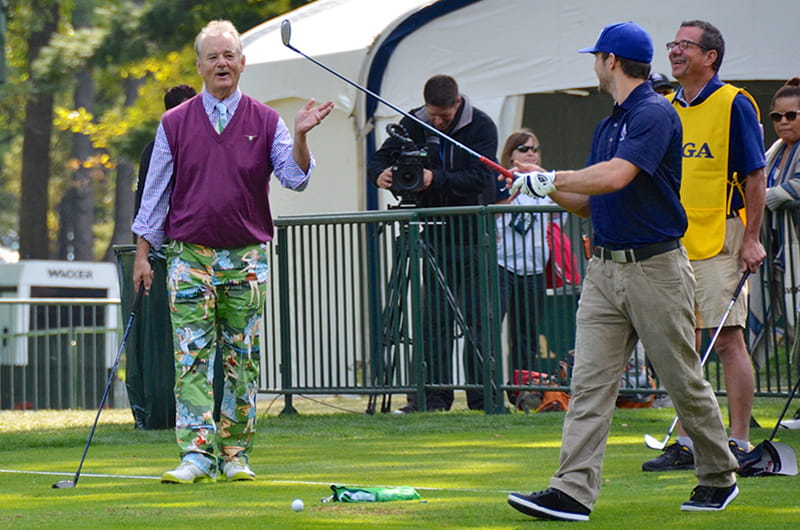 Bill Murray at the 2012 Ryder Cup. Photo credit: Brent Flanders.
