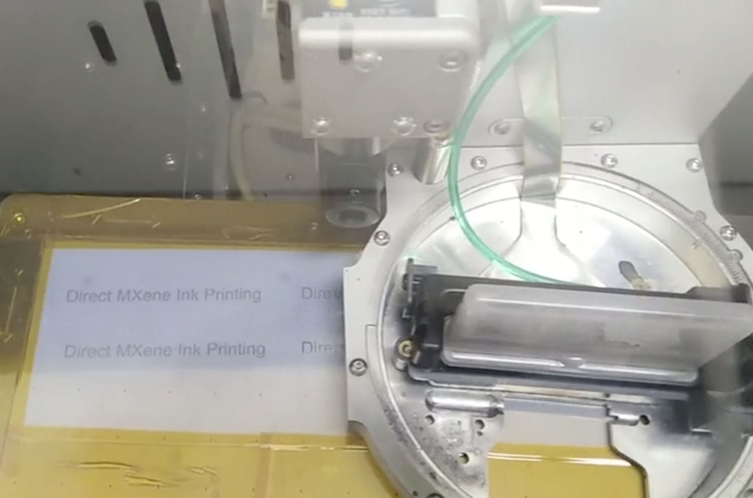 MXene inkjet printing