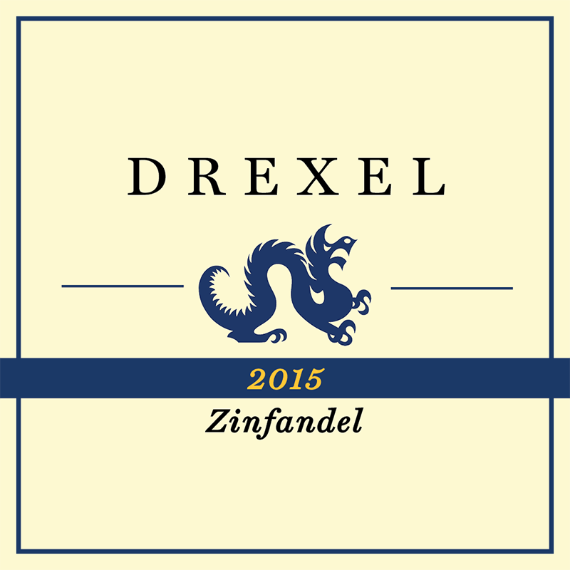 The logo of the Drexel wine produced by Thomas DeChiaro.