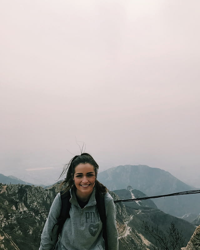 Sarah DiPasquale in Dalian, China.