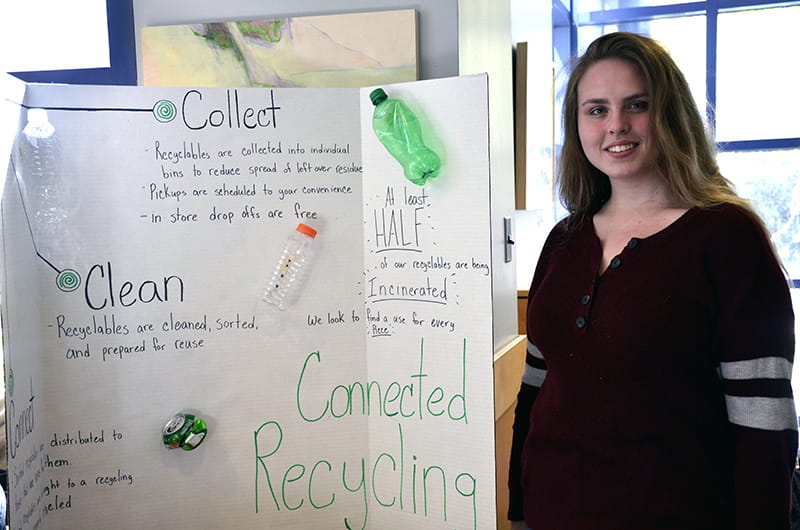 Katelyn Busse from Connected Recycling.