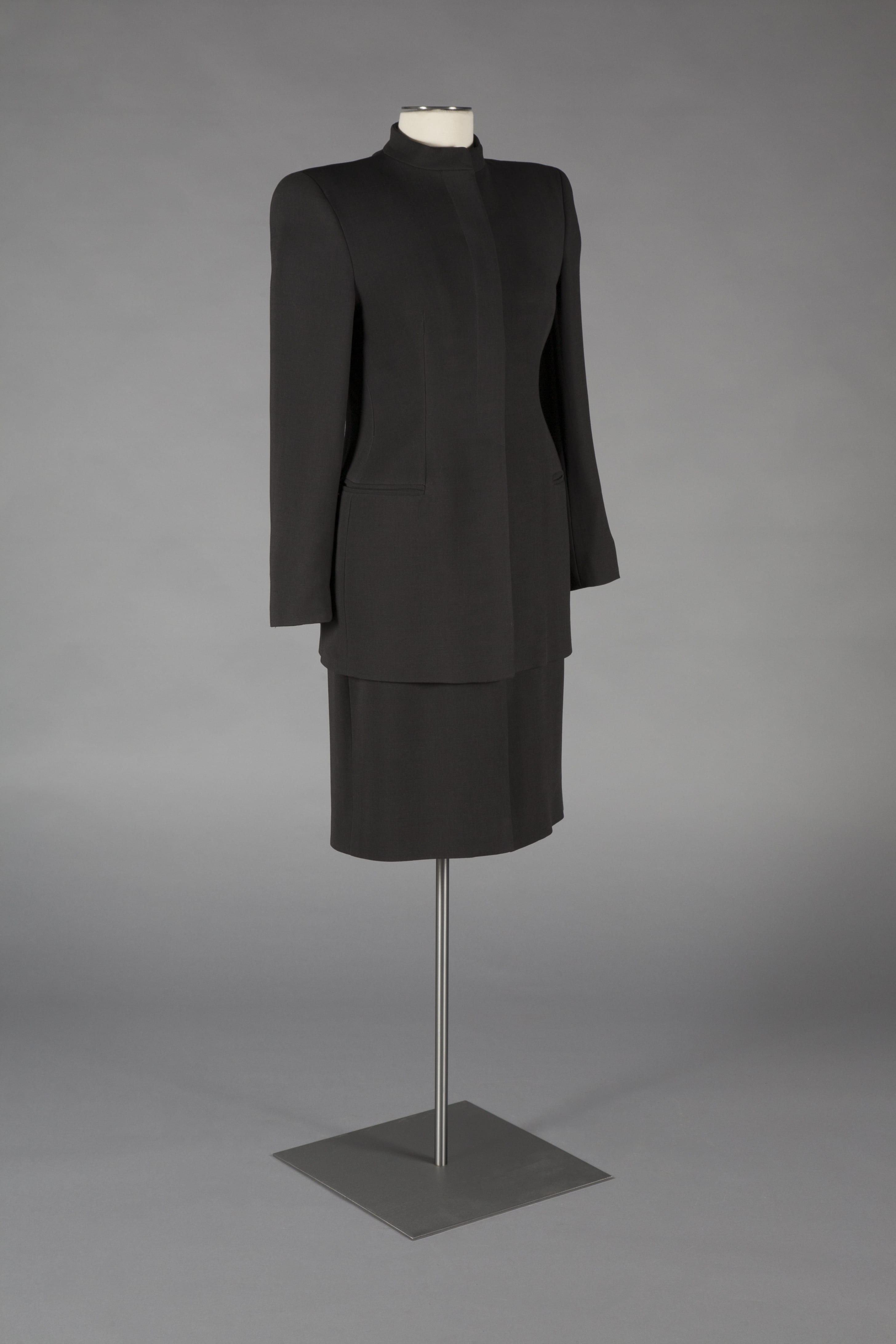 Day Suit, Armani, Italy, 1987, gift of Sally C. Bleznak.