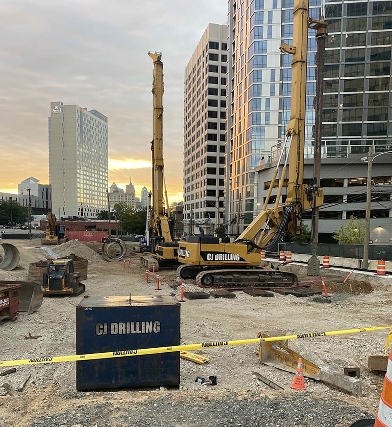 The Drexel Academic Tower site. Photo courtesy Wexford and Turner Construction.