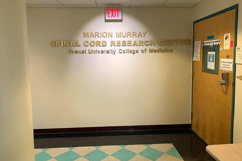 The Spinal Cord Research Center of Drexel University College of Medicine was named in memory of Professor Marion Murray, PhD (1937-2018), the founder and director of the Center. Photo courtesy Itzhak Fischer, PhD.