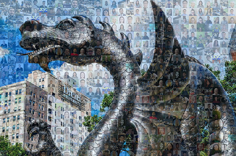 A mosaic created by the Drexel University College of Computing & Informatics featuring their 2020 graduates.