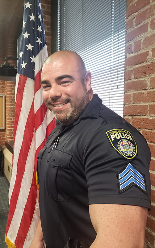 Better known as “Fendy” to his friends, family and colleagues, Sergeant Fernando Santiago has been with the Drexel University Police Department for 12 years. 