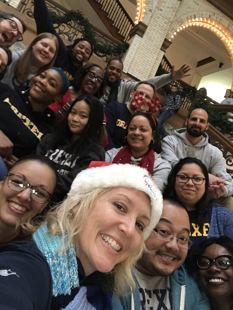Accounts Payable and Procurement Services at the December 2018 annual holiday toy drive held by Drexel's Office of Government and Community Relations. Photo courtesy Julie Jones.