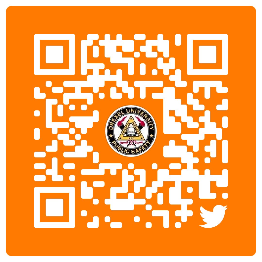 QR code for the DPS Twitter account.