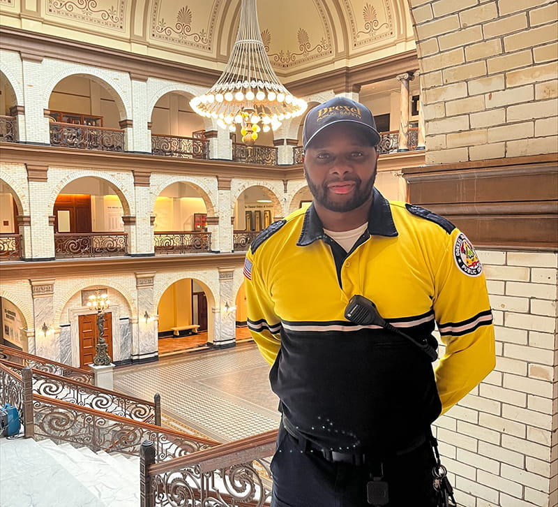 Drexel Public Safety security officer Greg Fountain.