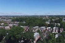 Aerial view of West Philadelphia 