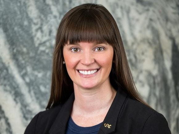 A headshot of Sandra Strang