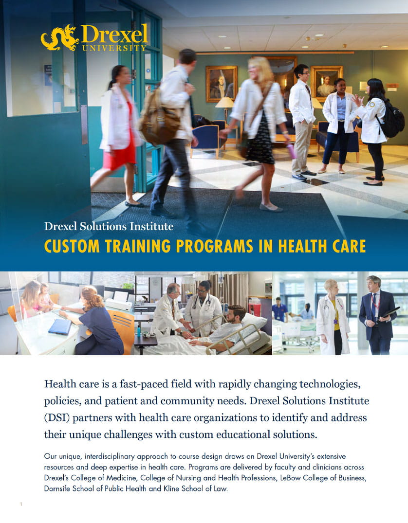 DSI Custom Training Programs and Healthcare Cover