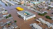 flooded urban area