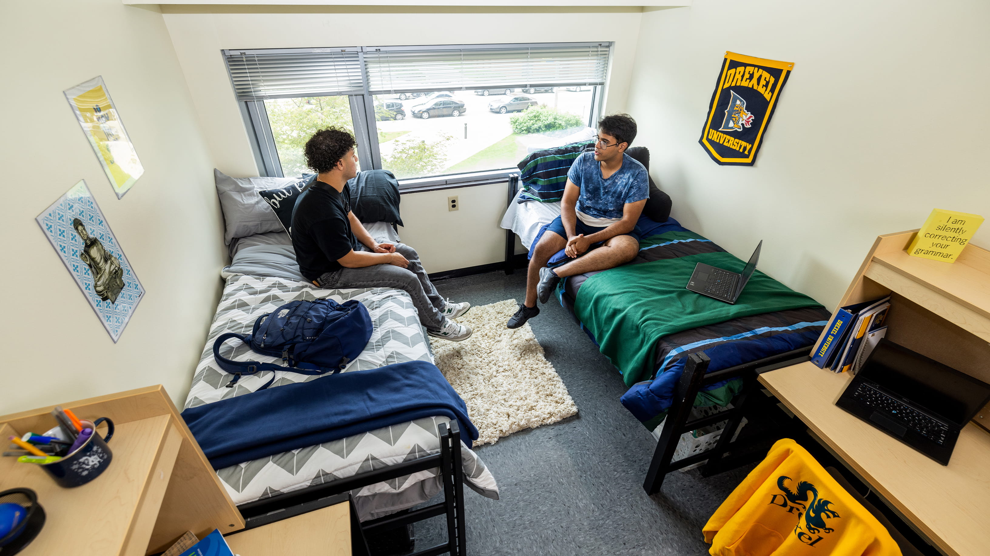 race dorm wide shot